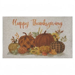 Stupell Industries Happy Thanksgiving Entry Printed Outdoor Imitation Sisal Door Mat, design by Nan - 1 of 4
