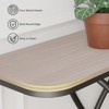 Bekrvio Industrial Console Table 47.4" Rustic Entryway Table with Black Metal Frame - 3 of 4