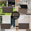 BENCMATE Storage Sheds, Garden Storage Shed Tool House with Flip Cover, Spacious Layout for Backyard or Patio, Brown, 45.7"*23.6"*23.6" - 2 of 4