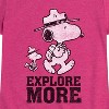 Girls' - Peanuts - Explore More Art Fitted Short Sleeve Graphic T-Shirt - 2 of 4