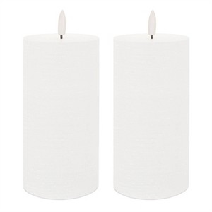 FIA Wick Pillar Candle (Set of 2) - 1 of 3