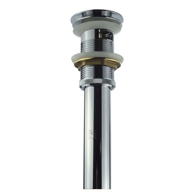 Polished Chrome Pop-Up Bathroom Sink Drain with Overflow