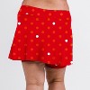 Calypsa Women's Plus Size Chlorine Resistant High Waisted Mini Swim Skirt With Shorts - 2 of 4