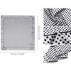 Allegra K Women's Satin Printed Square Kerchief Hair Wrap Neck Scarf 2Pcs - 3 of 4