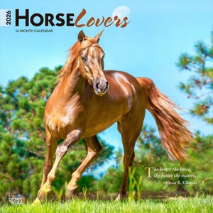 BrownTrout Horse Lovers 2026 12"x24" Hanging Square Wall Calendar Plastic-Free - 1 of 4