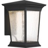 Progress Lighting Arrive 1-Light Large Wall Lantern in Black with Textured Glass and LED Bulb, Energy Star Rated - 3 of 3