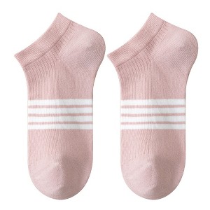 Alilang Women's Ankle Socks Wicking Non Slip Cotton for Casual Stability and Comfort 2 Pairs - One Size Fits Most - 1 of 4