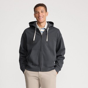 Lands' End Men's Long Sleeve French Terry Full Zip Hoodie - 1 of 4