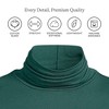 Lands' End Women's Lightweight Jersey Skimming Long Sleeve Turtleneck - 3 of 4