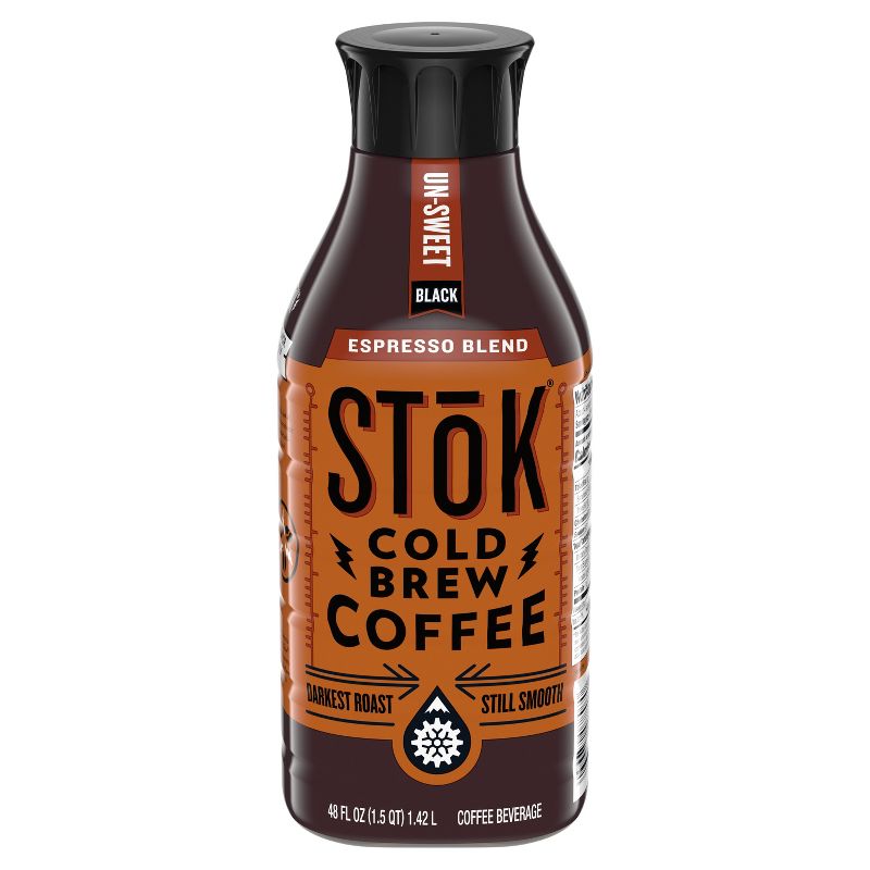 SToK Espresso Blend Un-sweet Black Cold Brew Coffee - 48 fl oz, 2 of 8