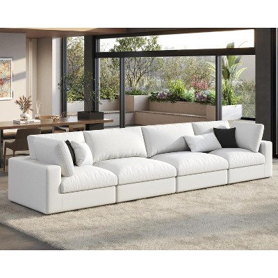 AMERLIFE Modular Sectional Sofa, Down Filled Couch for Living Room
