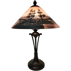 Fine Art Lighting HD1202 Hand Painted Handel Style Glass Table Lamp - 1 of 4