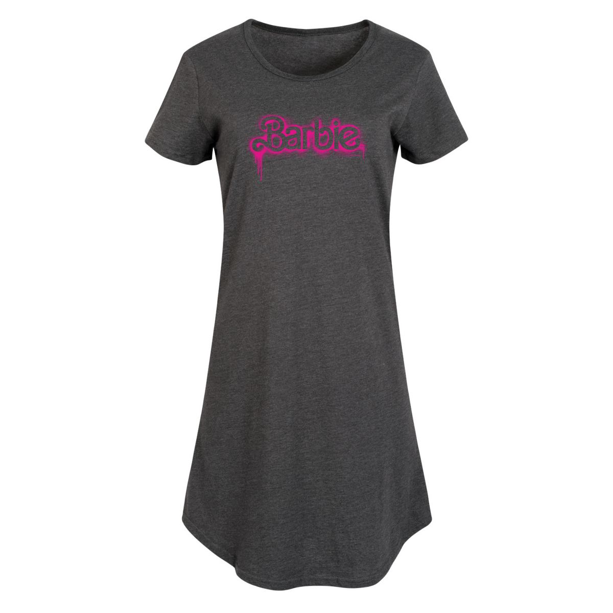 Women's - Barbie - Spray Paint Dripping Graphic T-shirt Dress