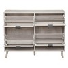 4 Door Shoe Rack, Freestanding Modern Shoe Storage Cabinet, for Entryway - 2 of 4