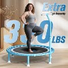 Hachikiko 40'' Foldable Mini Trampoline with Adjustable Handle - 330LBS Quiet Bungee Rebounder, Indoor/Outdoor Exercise Trampoline for Adults & Kids - 2 of 4