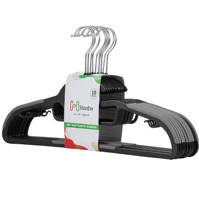 DEILSY Premium Non-Slip Heavy-Duty Plastic Hangers with 360° Swivel Hook – 40 Pack
