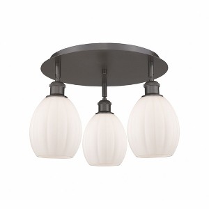 Eaton - 3 Light Flush Mount In Industrial Style-10.5 Inches Tall and 17.25 Inches Wide - 1 of 1