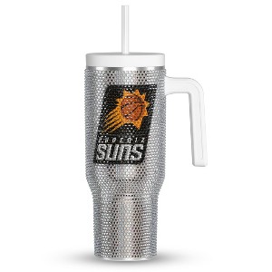 NBA Officially Licensed 40oz Bling Voyager Stainless Steel Tumbler with Rhinestones in a Limited Edition Gift Box - 1 of 4