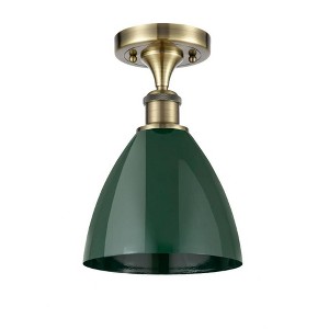 Plymouth Dome - 1 Light Semi-Flush Mount In Industrial Style-11.25 Inches Tall and 7.5 Inches Wide - 1 of 1