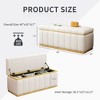 NicBex 50" Storage Bench Modern Large Versatile Storage Ottoman Bench for Bedroom, Entryway - 3 of 4