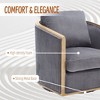 CAVINAS 360 Degree Swivel Chair, Swivel Barrel Chair, Rattan Accent Chair, Single Sofa Chair for Living Room, Leisure Arm Chair - 3 of 4