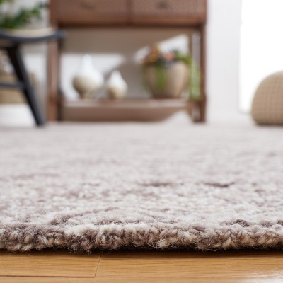 Hand-Tufted Textural Wool Area Rug - 8' x 10' - Brown