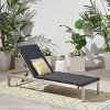 Cape Coral Aluminum Chaise Lounge - Christopher Knight Home - 2 of 4