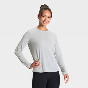 Women's Beyond Ease Leggings Friendly Long Sleeve Top - All In Motion™ - 1 of 4