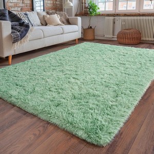 LOVEVOOK Area Rugs for Living Room Bedroom, Fluffy Shag Rugs, Modern Indoor Floor Carpet for Home Decor Aesthetic 4x6 Feet - 1 of 4