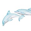 Beachcombers 5.55"H x 2"L x 22"W Dolphin Sculptural Wall Decor - 2 of 3