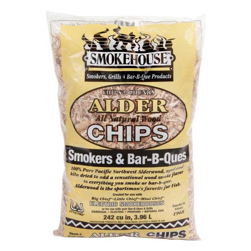 Smokehouse All Natural Alder Wood Smoking Chips 242 cu in, 1 of 2