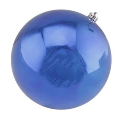 Vickerman 10" Shiny Drilled Shatterproof Christmas Ball Ornament - Blue