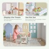 Teamson Kids Afternoon Sip Wooden Dessert Cart with 24 Pcs Tea & Dessert Set, Pretend Play Toy Cart with Rotatable Wheels - 4 of 4