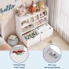 Kids Bookshelf & Toy Storage Organizer w/ 5 Cubbies & 2 Drawers - Hybrid Toy Chest for Playroom, Nursery, Bedroom - 4 of 4