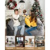 Lazy Sofa Double Bean Bag Sleepable Comfy Floor Loveseat, Giant Beanbag Lounger for Bedroom Balcony Dormitory Game Room - 4 of 4