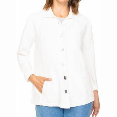 Women's Sunwashed Jacquard Button Front Tunic - habitat