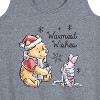 Women's - Winnie the Pooh - Pooh & Piglet Warmest Wishes Christmas Graphic Racerback Tank - 2 of 4