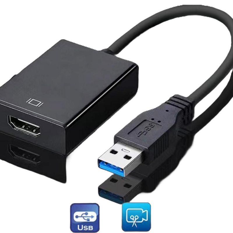 Sanoxy HD 1080P USB 3.0 to HDMI Video Cable Adapter For PC Laptop HDTV LCD TV Converter, 3 of 5