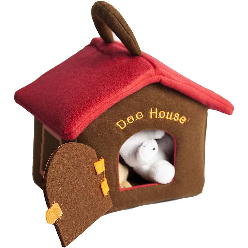 KOVOT Plush Pet Puppies with Interactive Barking Sounds and Carrier Dog House, 2 of 4