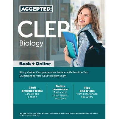 CLEP Biology Study Guide - by  Inc Accepted (Paperback)