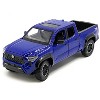 2024 Toyota Tacoma TRD Off-Road Edition Pickup Truck Blue Metallic with Bed Camper 1/24 Diecast Model Car - 2 of 4
