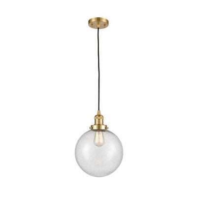 Beacon - 1 Light Cord Hung Mini Pendant In Industrial Style-13 Inches Tall and 10 Inches Wide