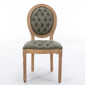 Ridstar 2 Piece Dining Chairs, Armless Chair For Dining Room-Green - 1 of 4