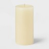 3" x 6" Unscented Candle Cream - Room Essentials™: Paraffin Wax, 90hr Burn Time, Single Wick - 3 of 3