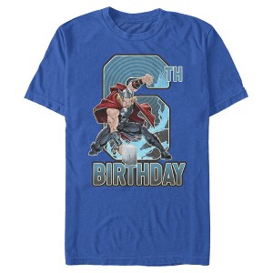 Men's Marvel Thor Hammer 6th Birthday T-Shirt - 1 of 4