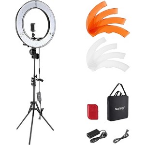 Neewer 18" Ring Light Kit: 55W 5600K LED with Stand, Phone Holder, Soft Tube & Bag for Tattoo, Lash, Barber, Makeup, Studio & Video Photography - 1 of 4