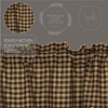 Black Check Scalloped Valance 16x72 - 3 of 4