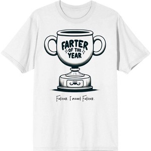 Father's Day Farter Of The Year Trophy Adult Crew Neck Short Sleeve Shirt - 1 of 2