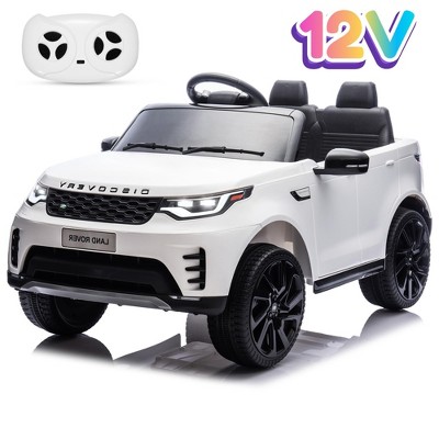 Garvee 12V Kids Electric Ride-On Car with Remote – Land Rover Licensed Toy Vehicle with LED Lights, Music, Seatbelt & Dual Motors