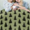 Lomsoe Santa Claus Christmas Throw Blanket, Pink Santa Claus Xmas Tree Snowflake Design Blanket, Cozy Soft Warm Flannel Blankets. - 4 of 4
